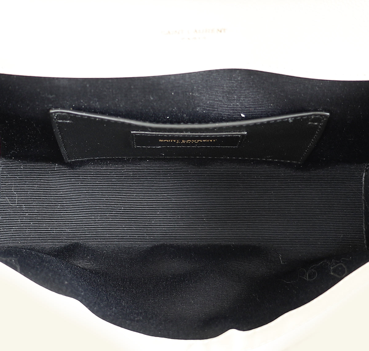 YSL Blanc Vintage Mix Quilt Envelope Small Shoulder Bag