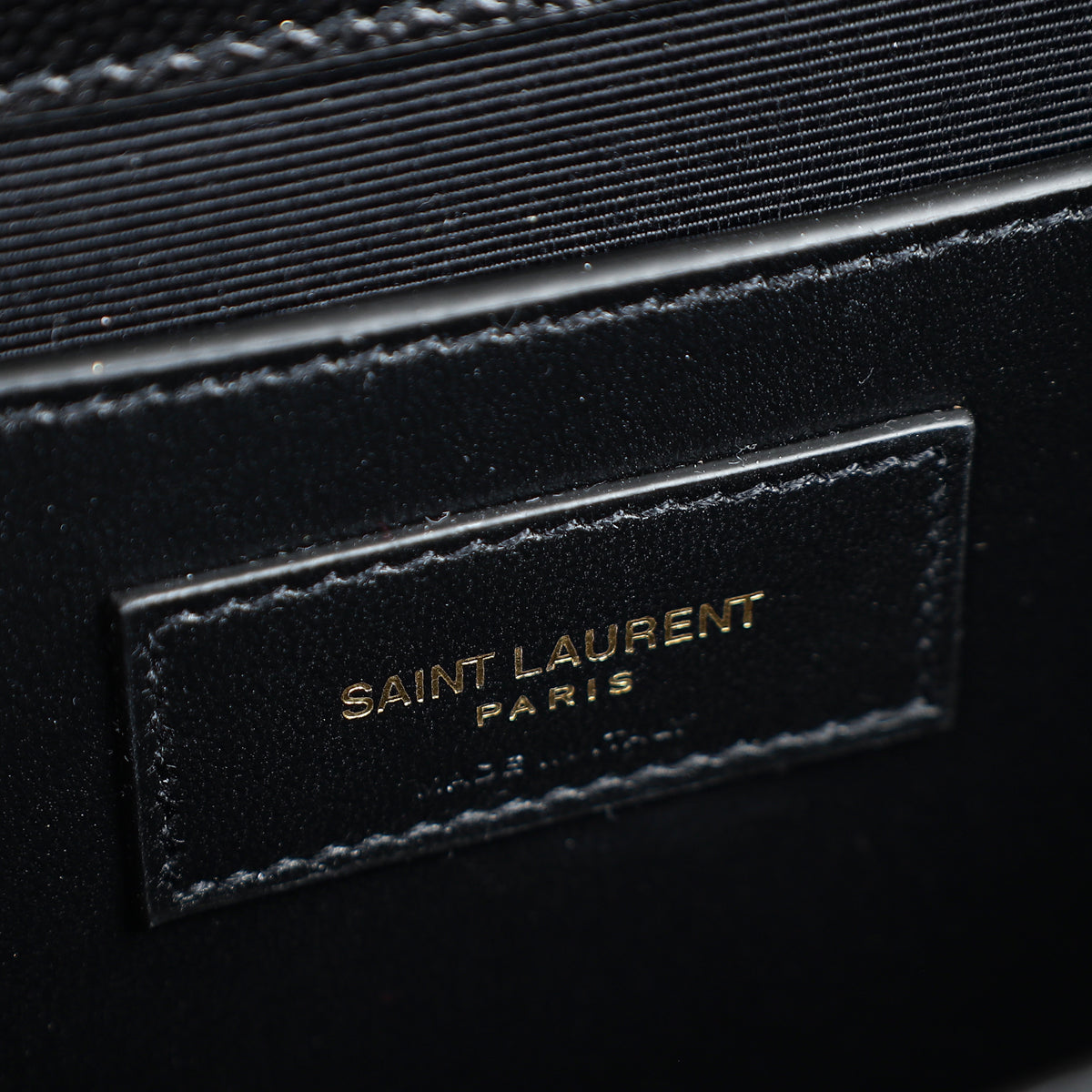 YSL Black Mix Quilted Envelope Medium Shoulder Bag