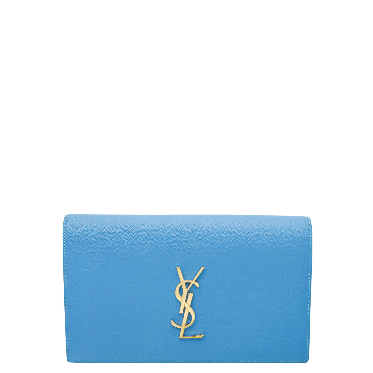 YSL Blue Monogram Classic Kate Clutch
