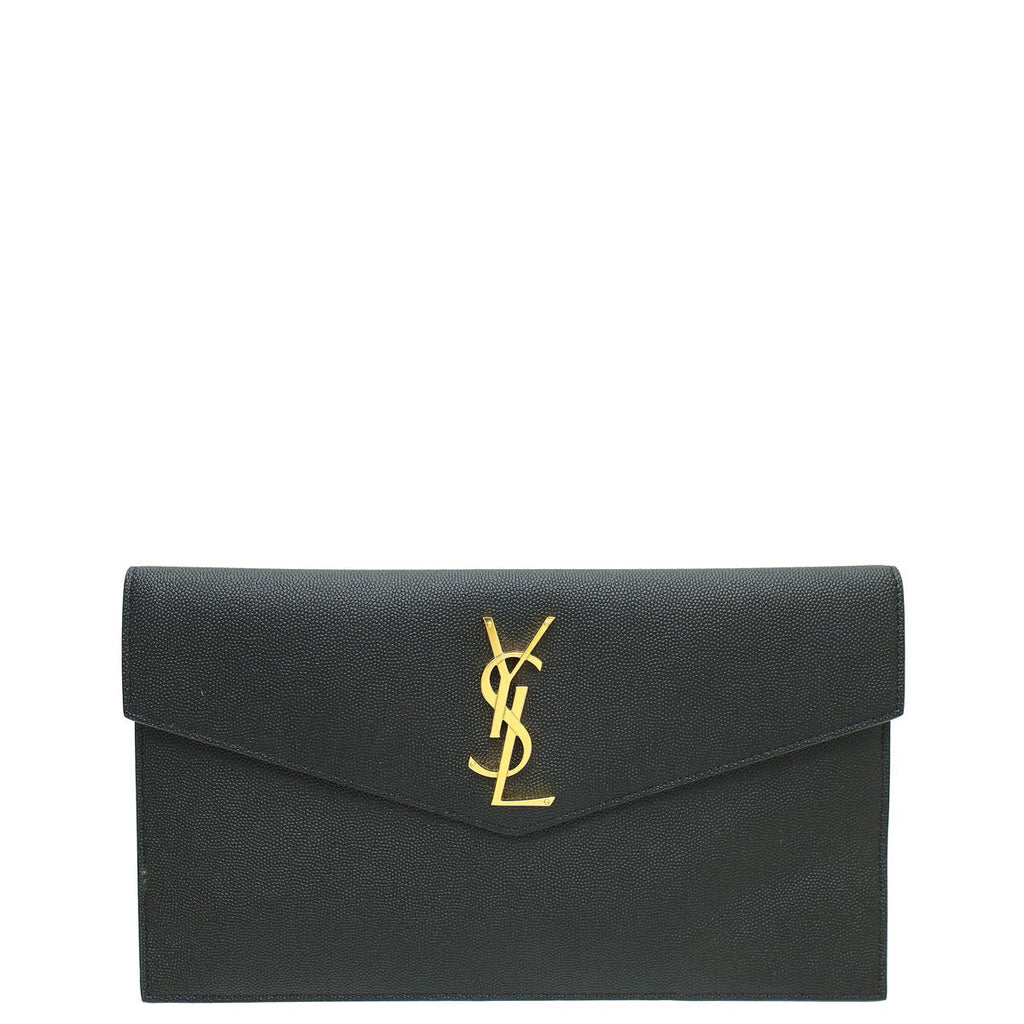 YSL Black Uptown Clutch