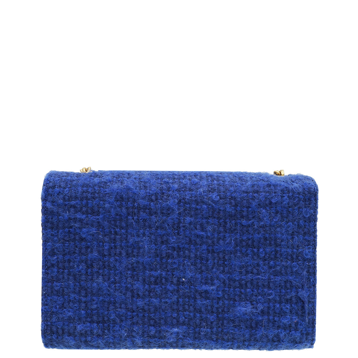 YSL Indigo Blue Kate Wool Small Shoulder Bag