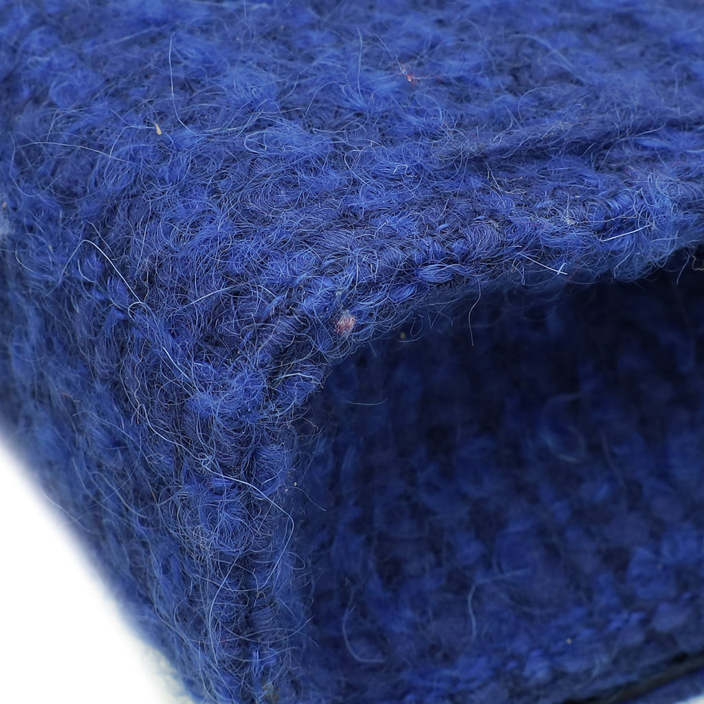 YSL Indigo Blue Kate Wool Small Shoulder Bag