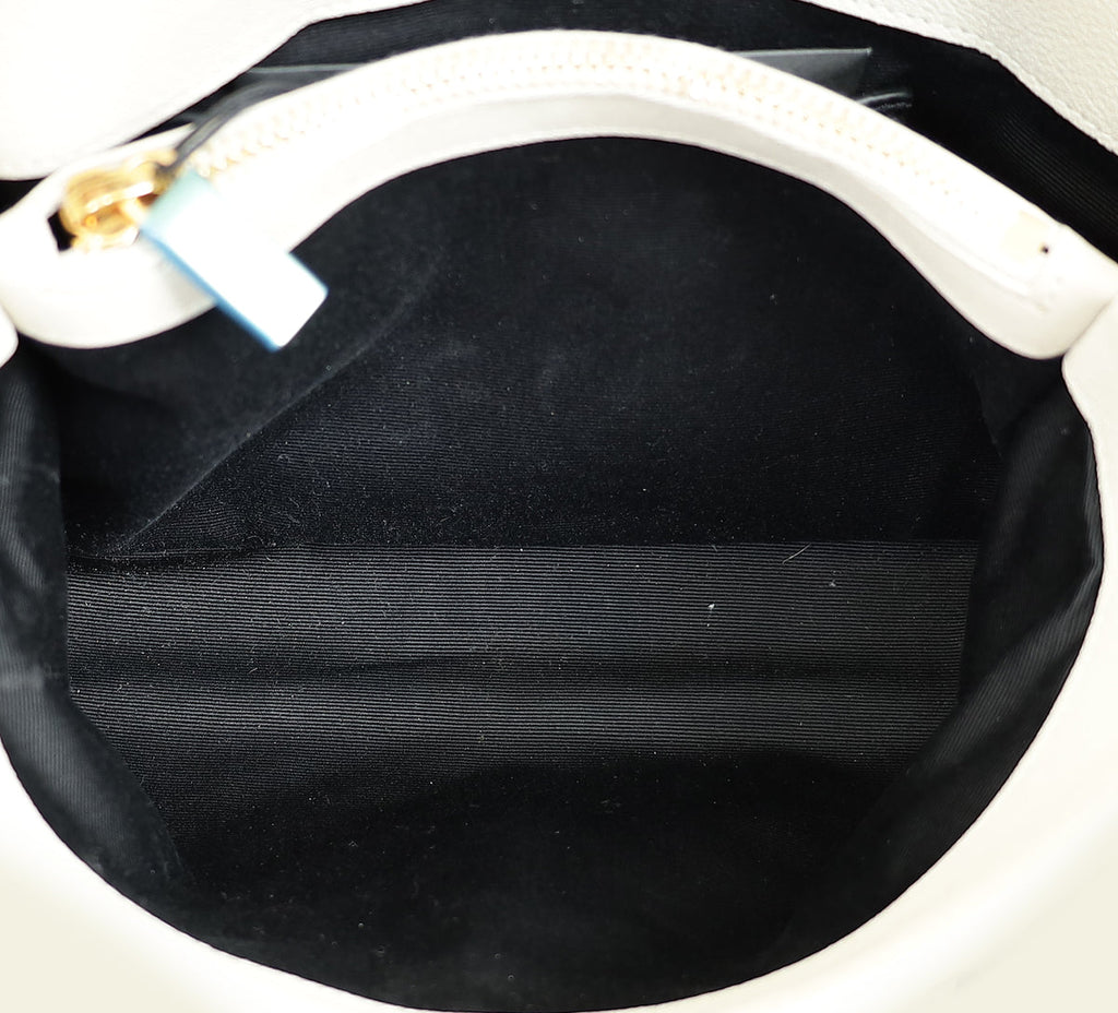YSL Vintage Blanc College Quilted Medium Bag
