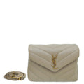 YSL Beige Loulou Toy Flap Bag