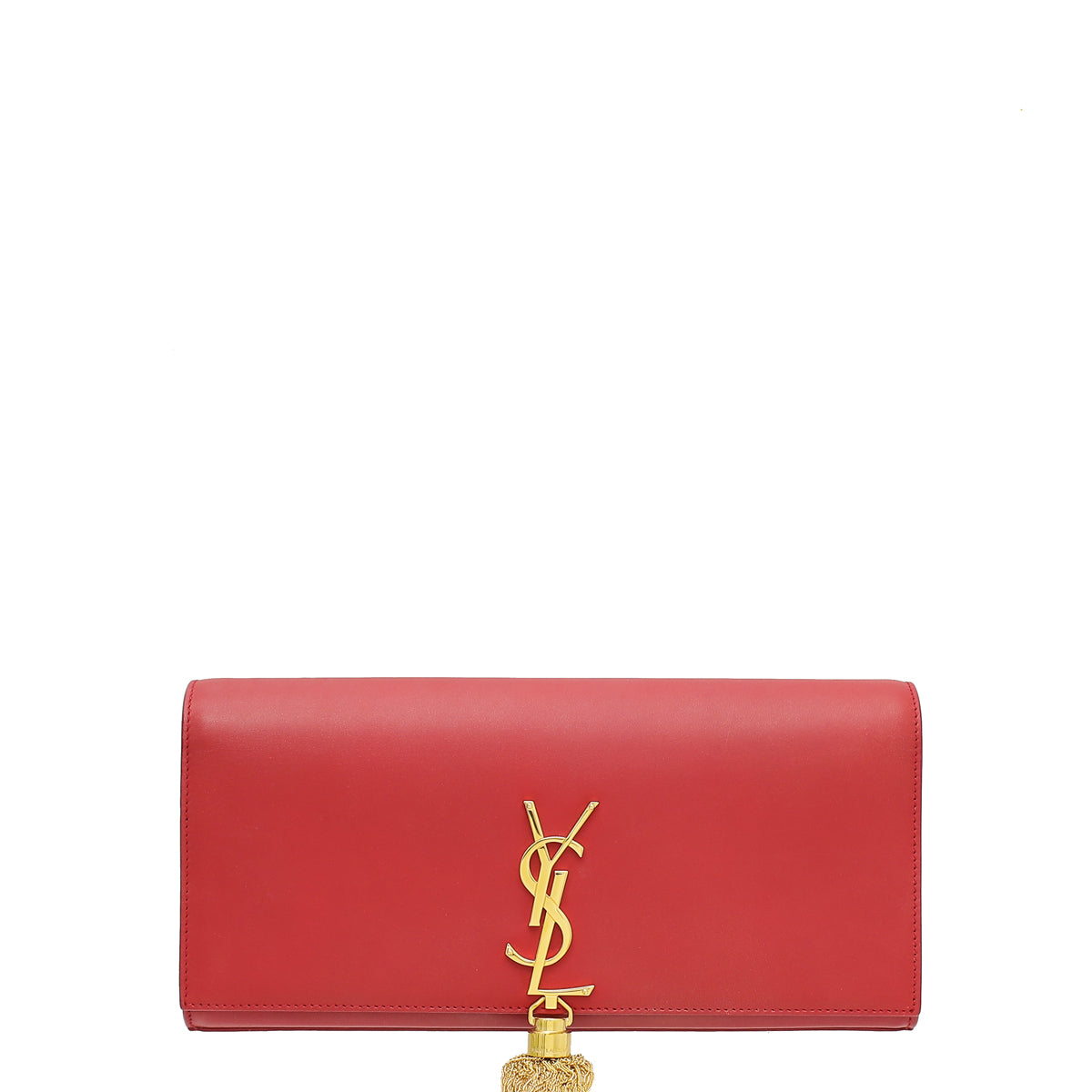 YSL Red Kate Tassel Clutch