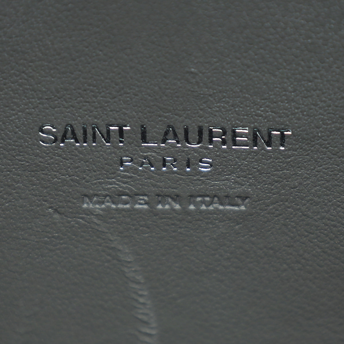 YSL Grey Croco Embossed Sac De Jour Nano Bag