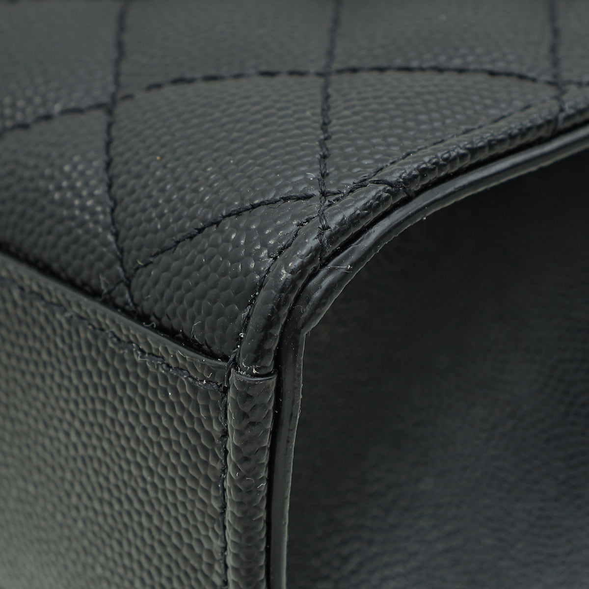 YSL Noir Mix Quilted Envelope Medium Shoulder Bag