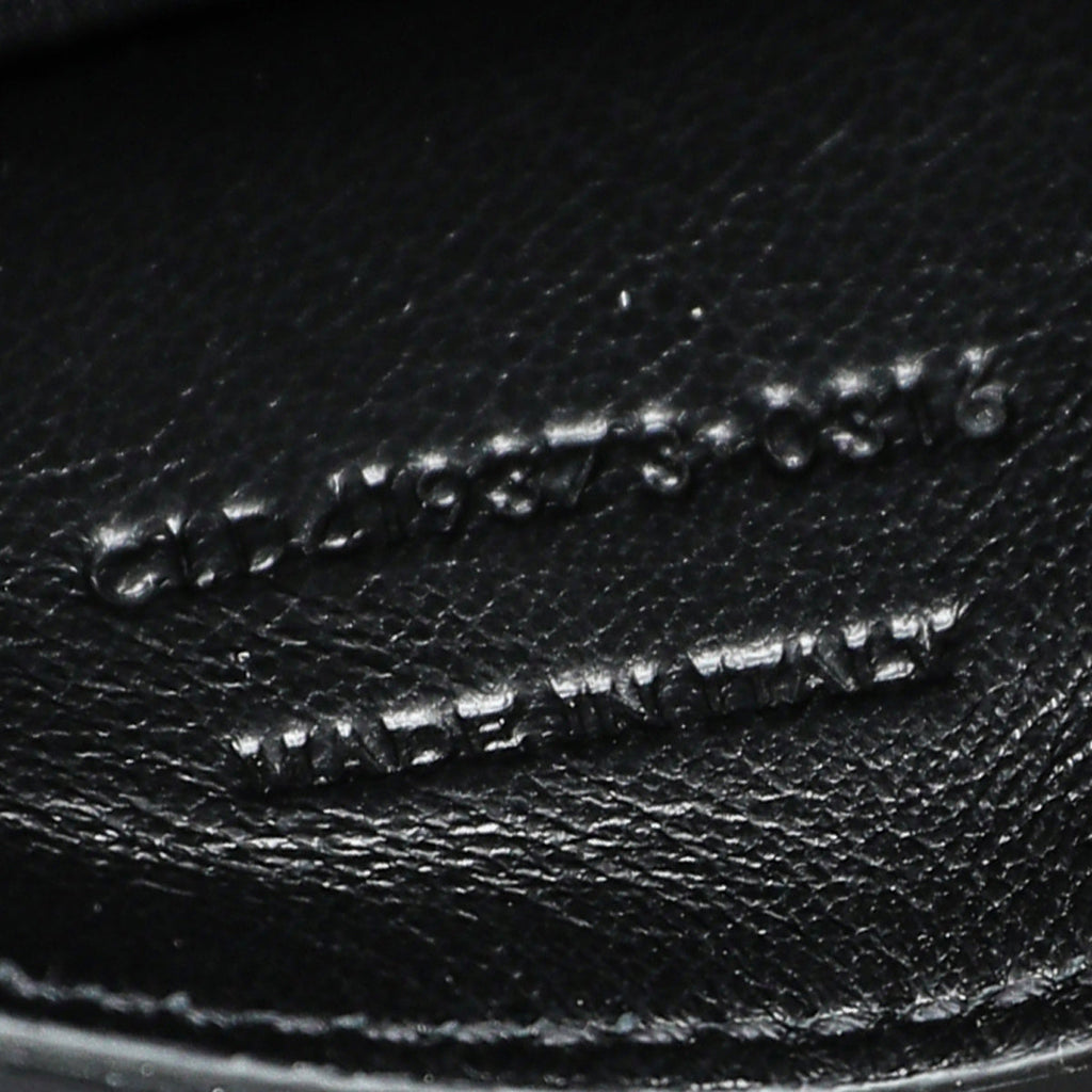 YSL Black Python Embossed Serpent Monogram Kate Satchel Medium Bag