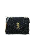 YSL Black Sequins Loulou Small Shoulder Bag