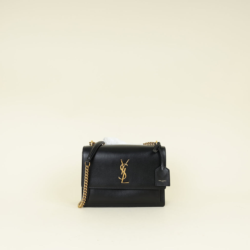 YSL Black Sunset Small Shoulder Bag