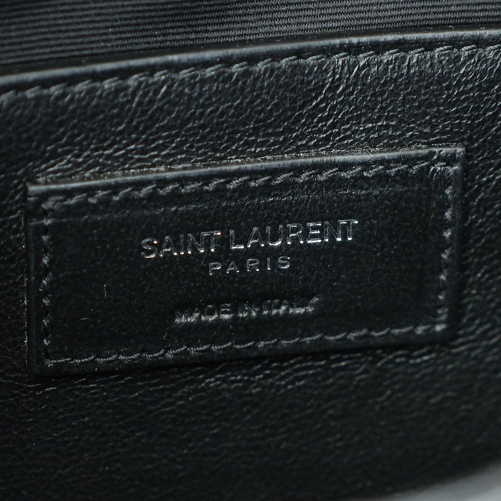YSL Black Monogram Mix Quilted Small Chain Bag