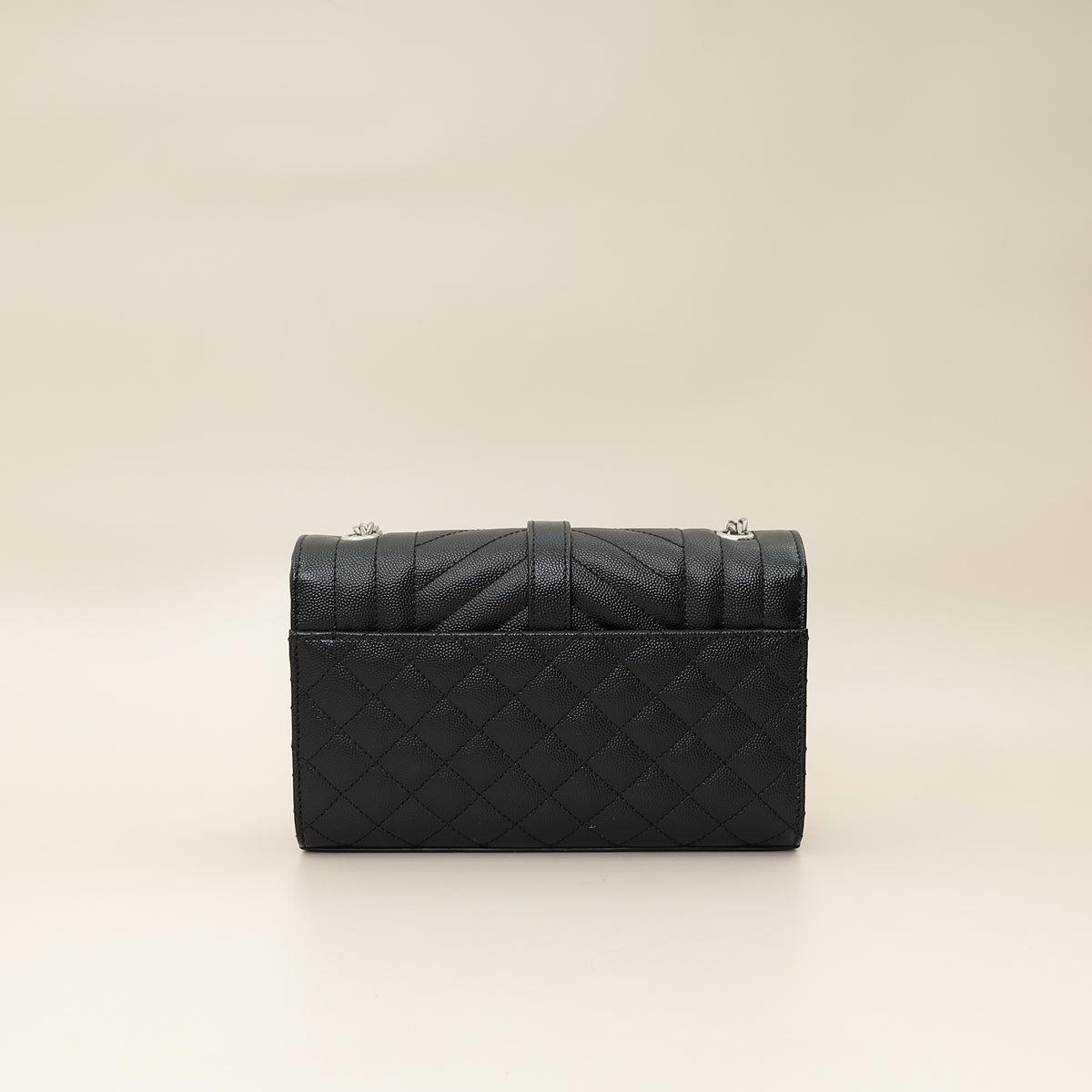 YSL Black Monogram Mix Quilted Small Chain Bag