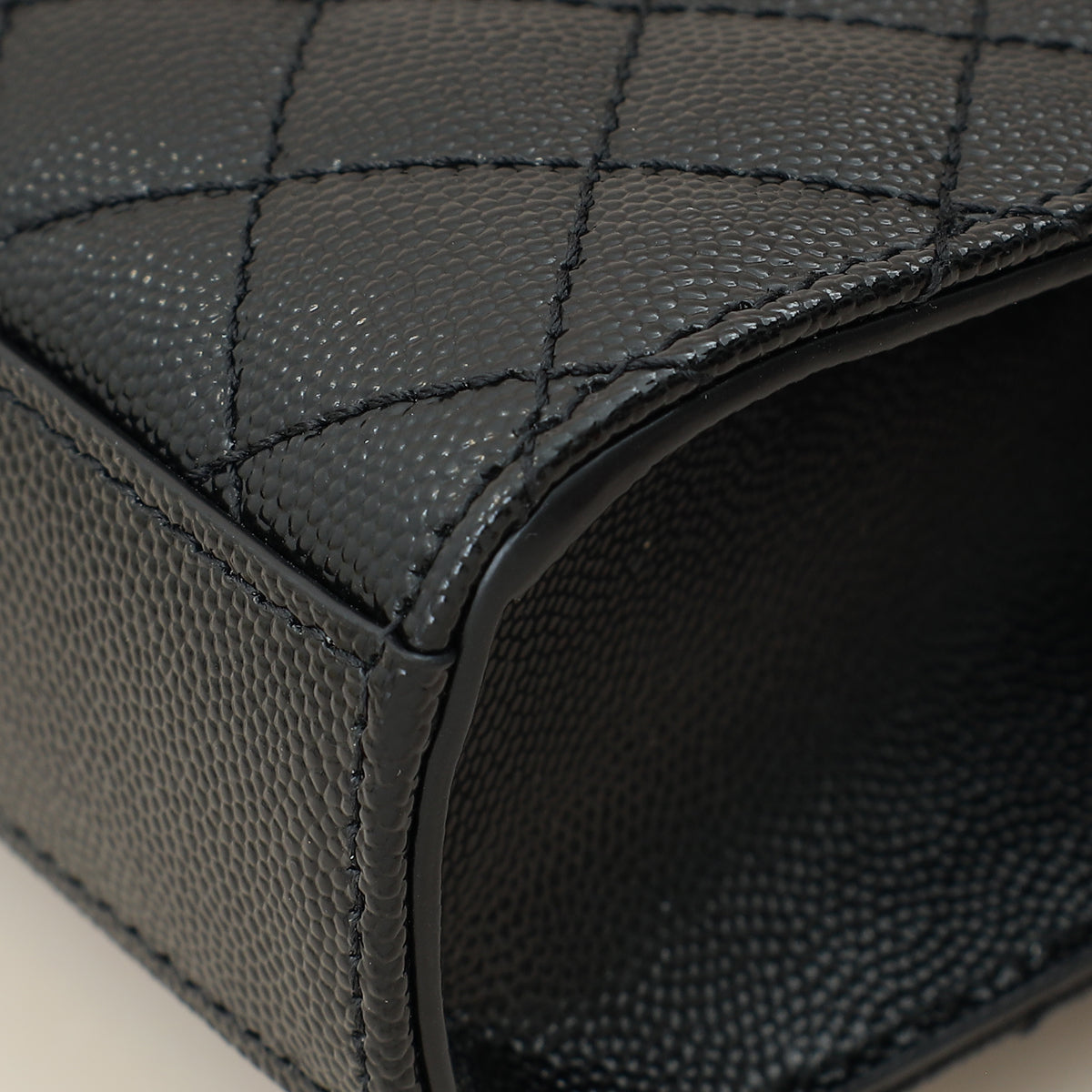 YSL Black Monogram Mix Quilted Small Chain Bag