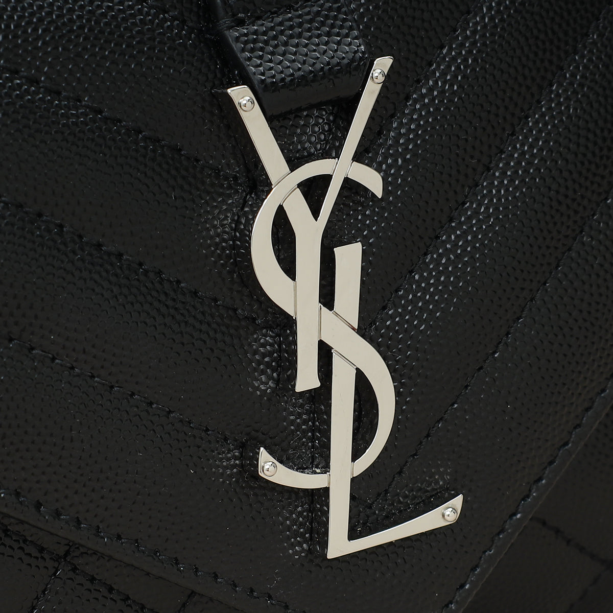 YSL Black Monogram Mix Quilted Small Chain Bag