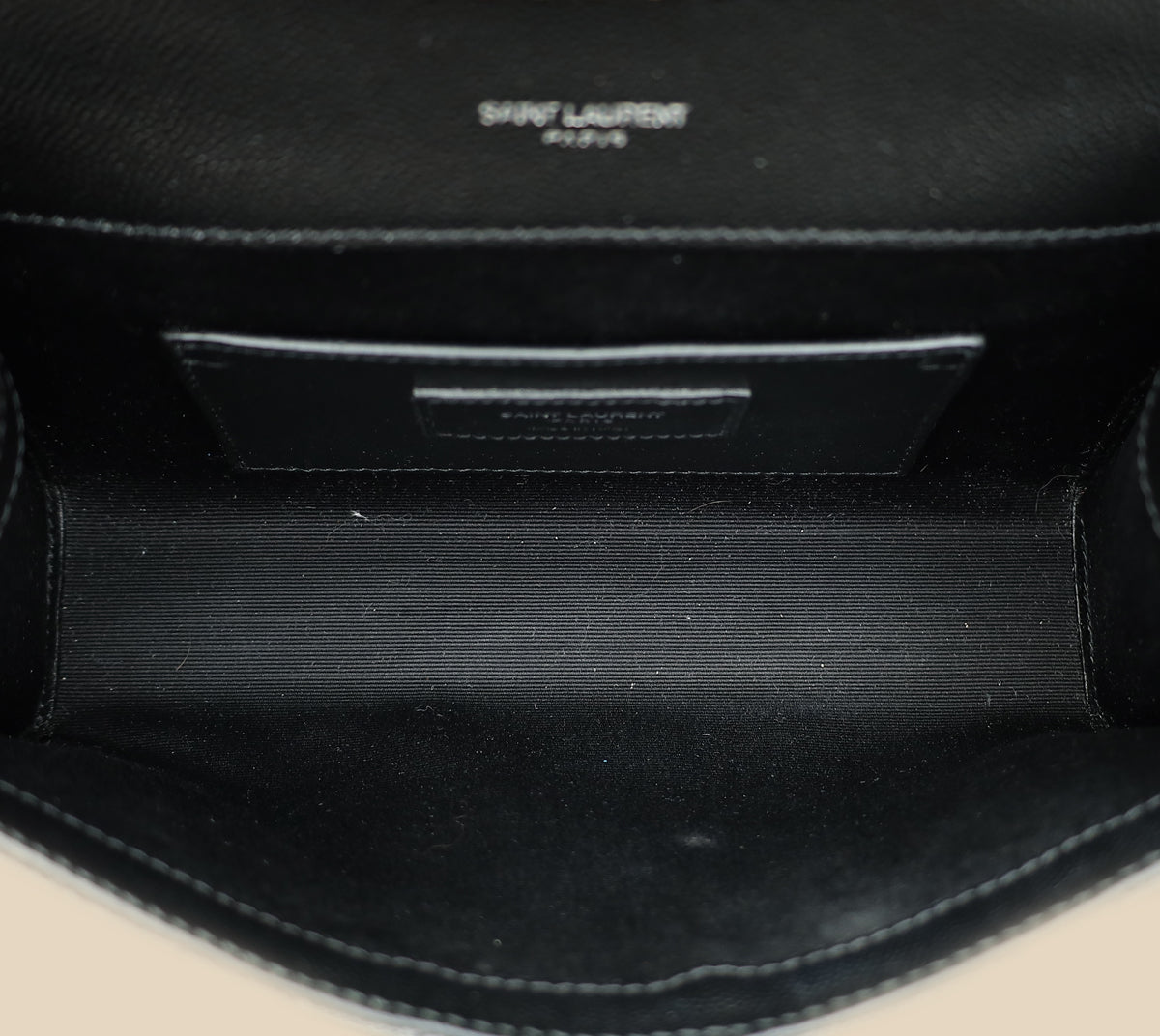 YSL Black Monogram Mix Quilted Small Chain Bag