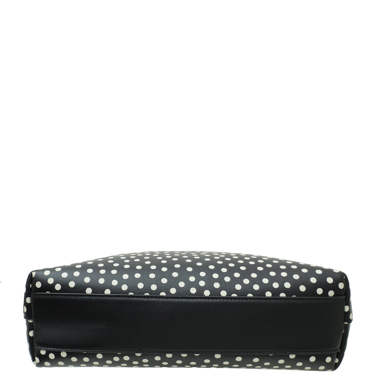 YSL Bicolor Polka Dot North South Toy Shopping Tote Bag