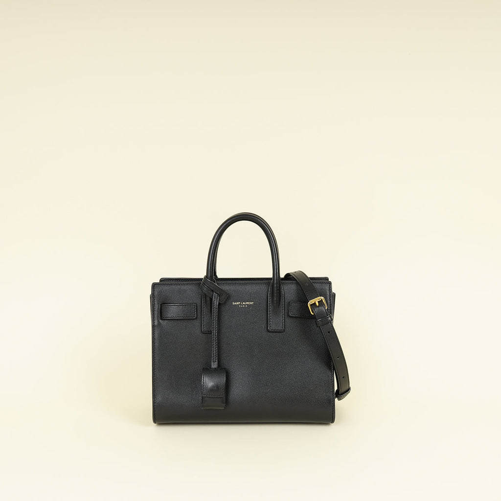 YSL Black Sac De Jour Nano Bag