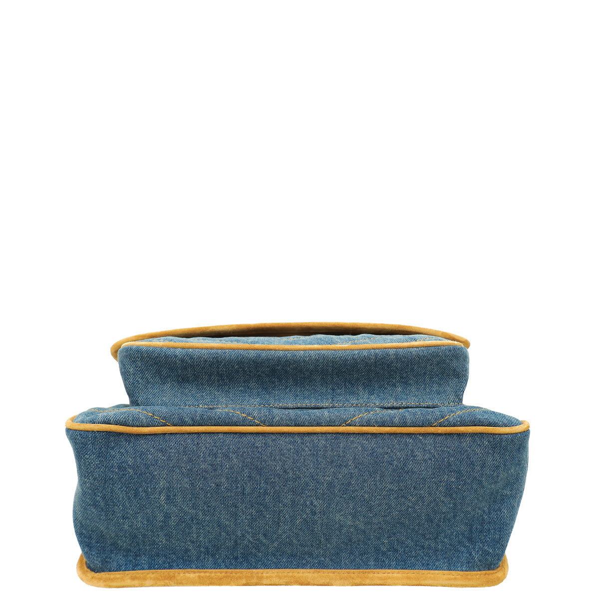YSL Bicolor Denim Niki Medium Shoulder Bag