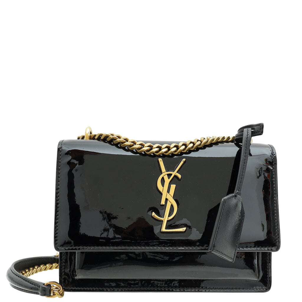 YSL Black Sunset Small Shoulder Bag