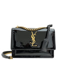 YSL Black Sunset Small Shoulder Bag