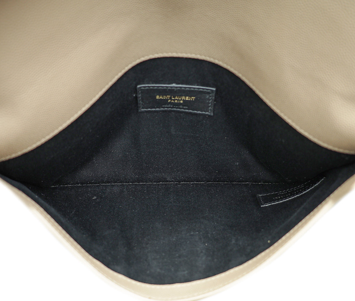 YSL Beige Uptown Pouch