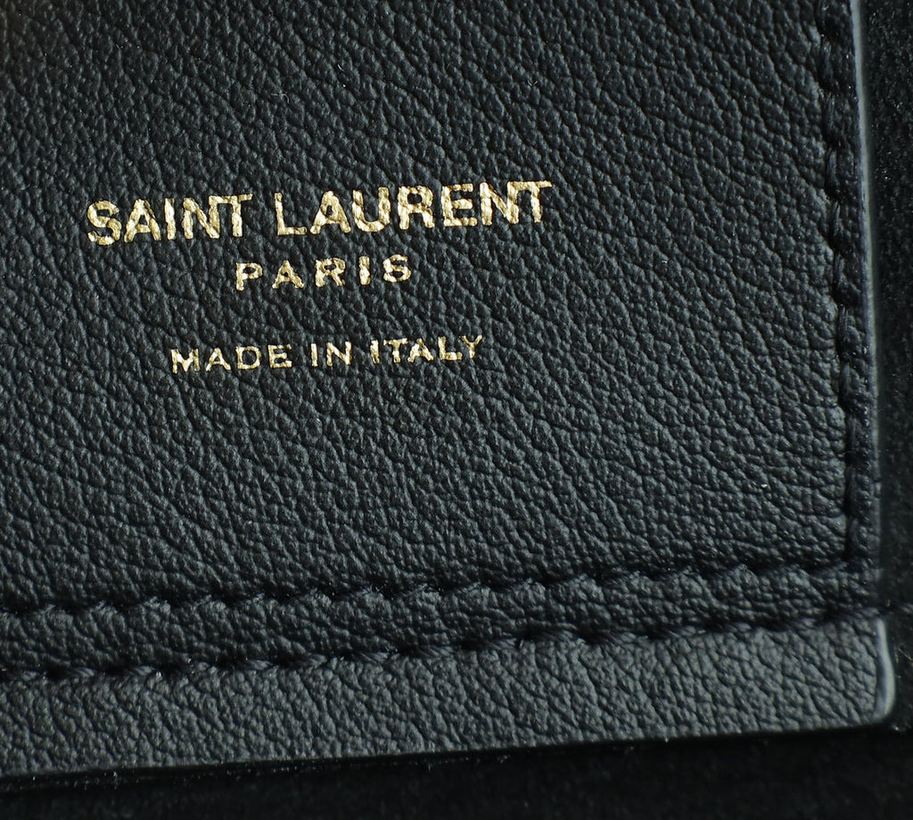 YSL Black Shopping Tote Bag