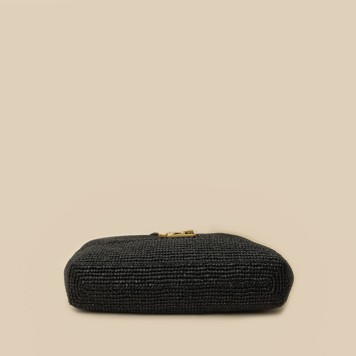 YSL Black Raffia Maxi  Icare Shopping Bag