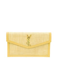 YSL Natural Micro Raffia Uptown Pouch