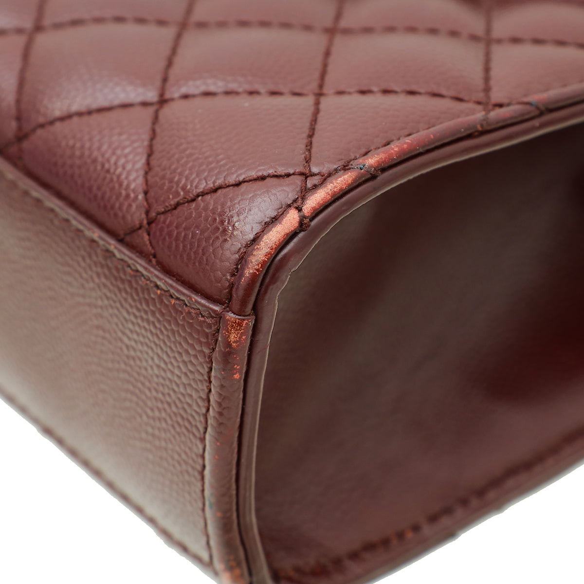 YSL Burgundy Mix Quilted Envelope Medium Shoulder Bag