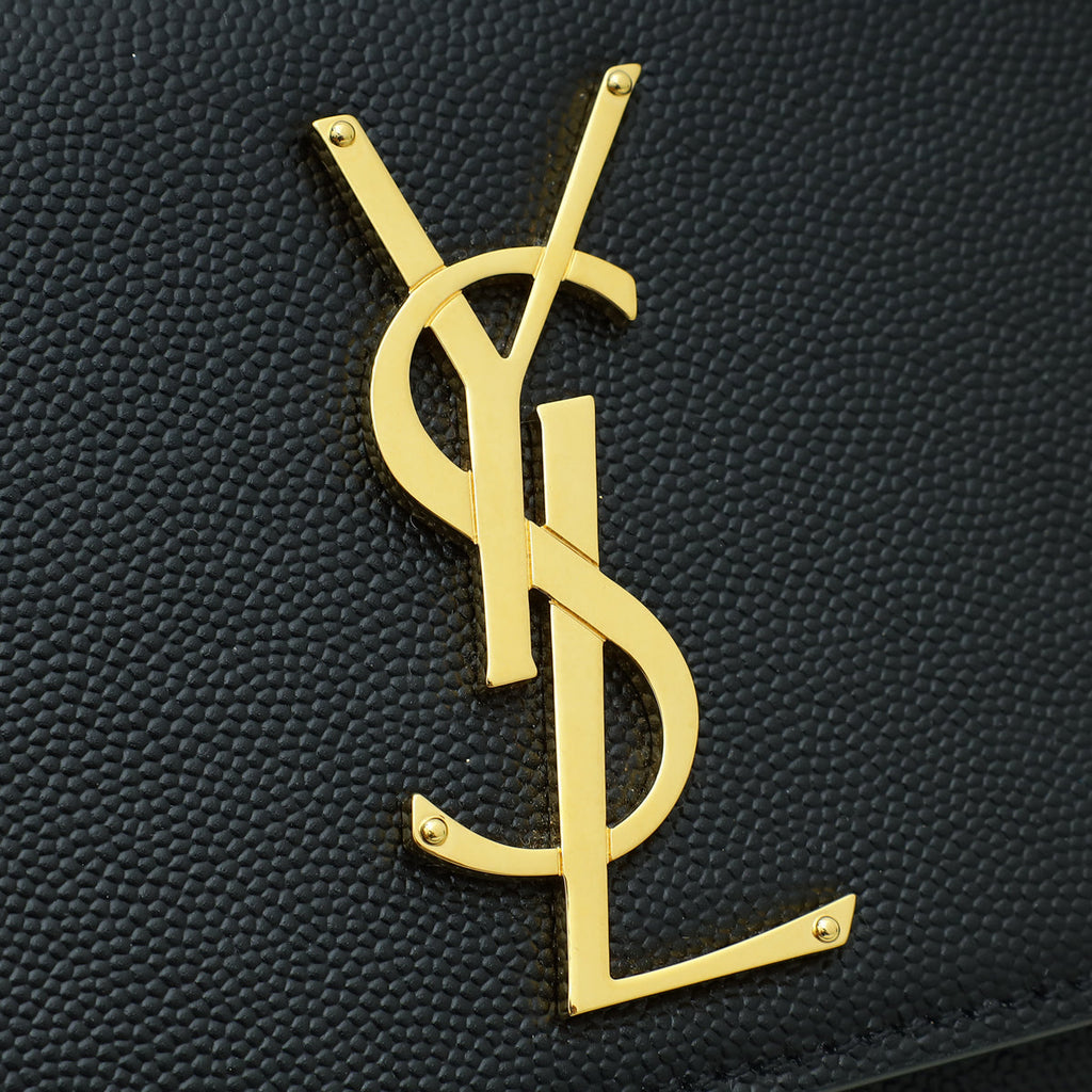 YSL Black Monogram Kate Small Shoulder Bag
