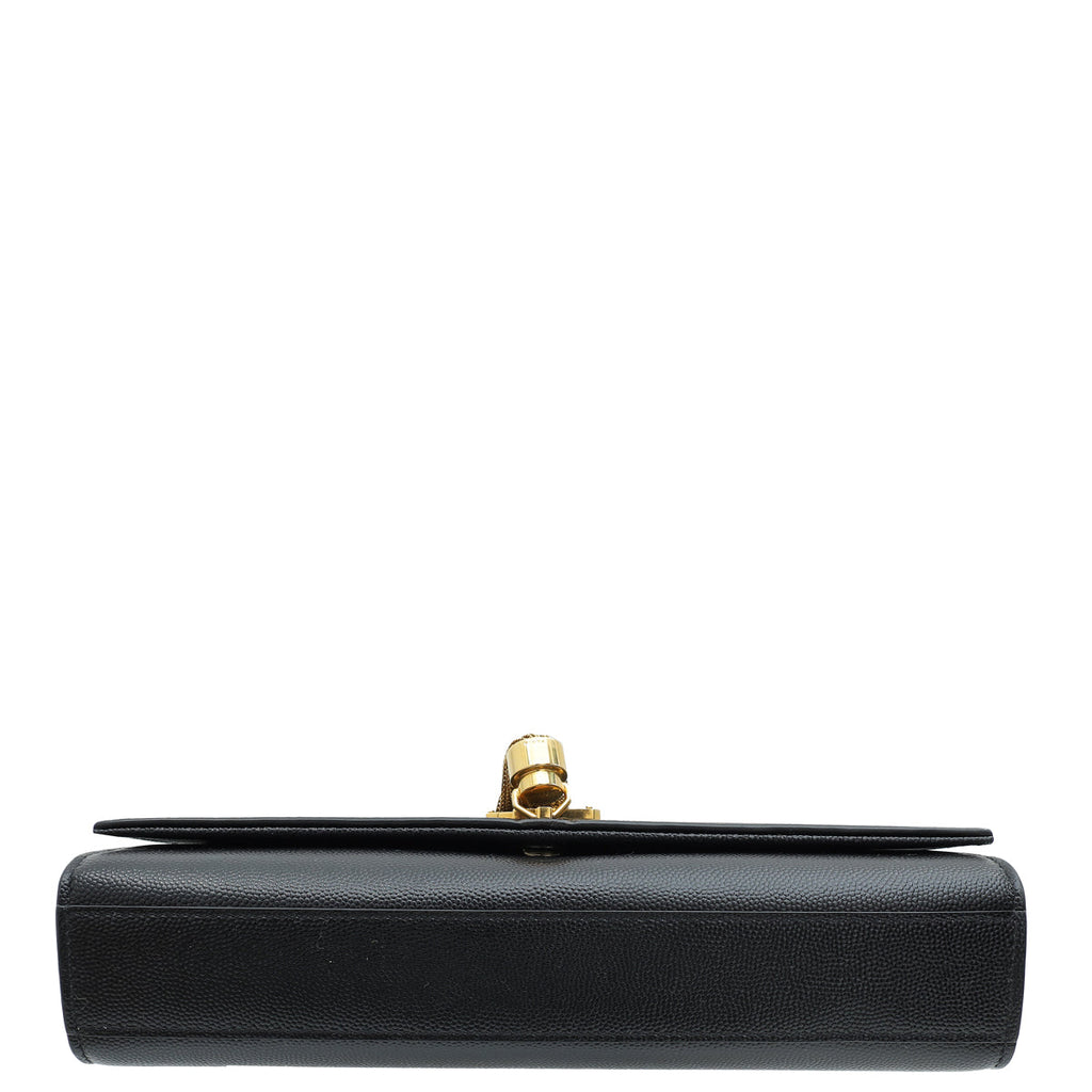 YSL Black Monogram Kate Tassel Medium Shoulder Bag