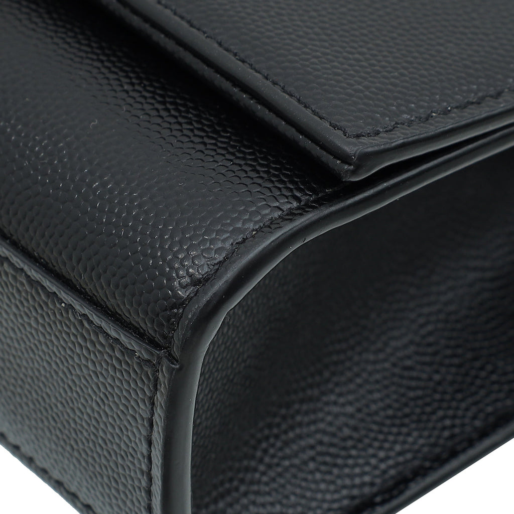 YSL Black Monogram Kate Tassel Medium Shoulder Bag