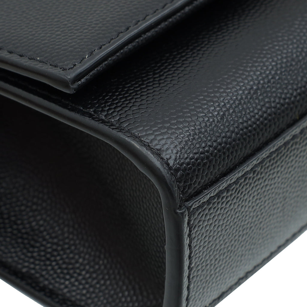YSL Black Monogram Kate Tassel Medium Shoulder Bag