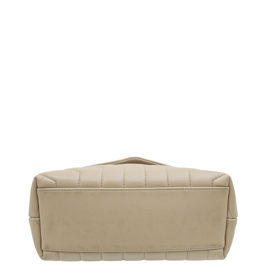 YSL Neutral Loulou Small Shoulder Bag