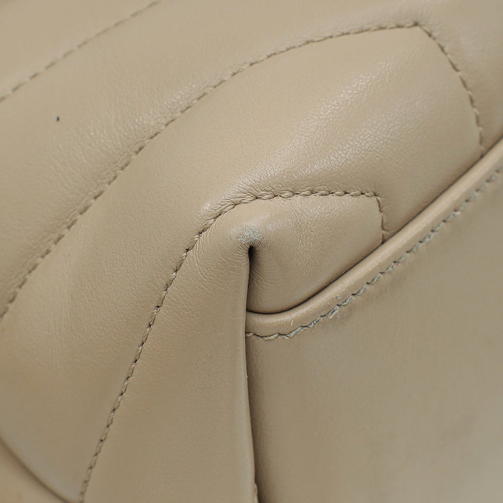 YSL Neutral Loulou Small Shoulder Bag