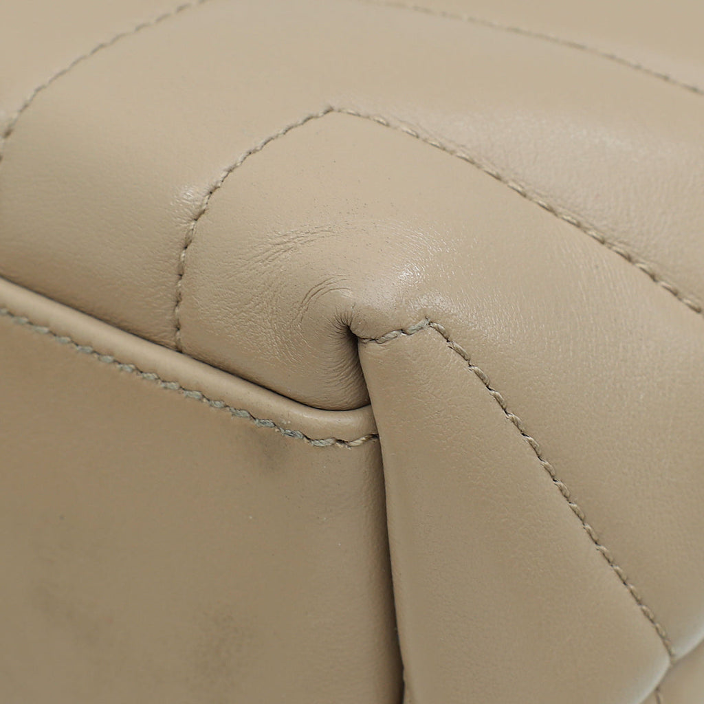 YSL Neutral Loulou Small Shoulder Bag