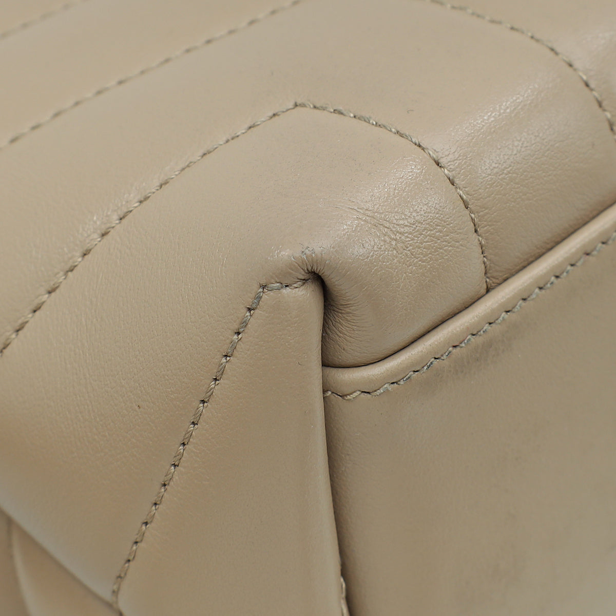 YSL Neutral Loulou Small Shoulder Bag