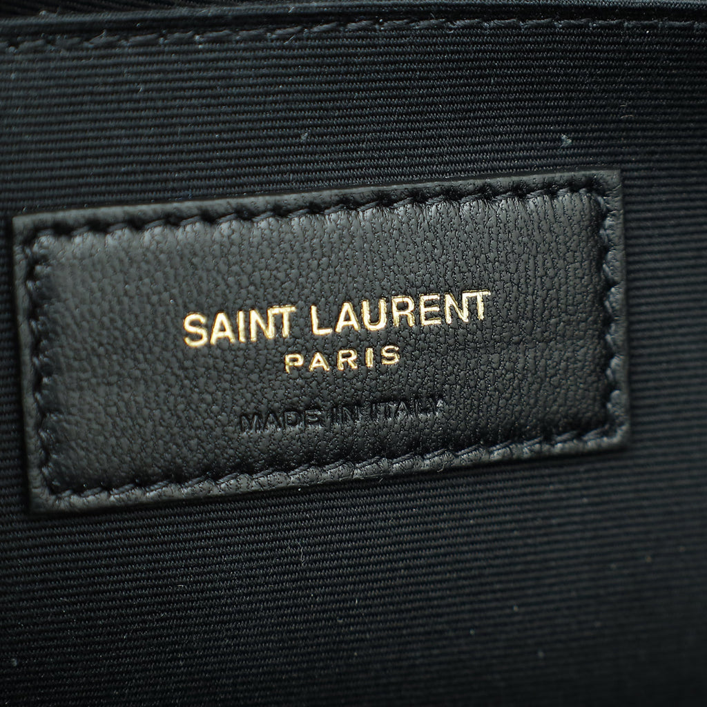 YSL Black Monogram Large Document Holder
