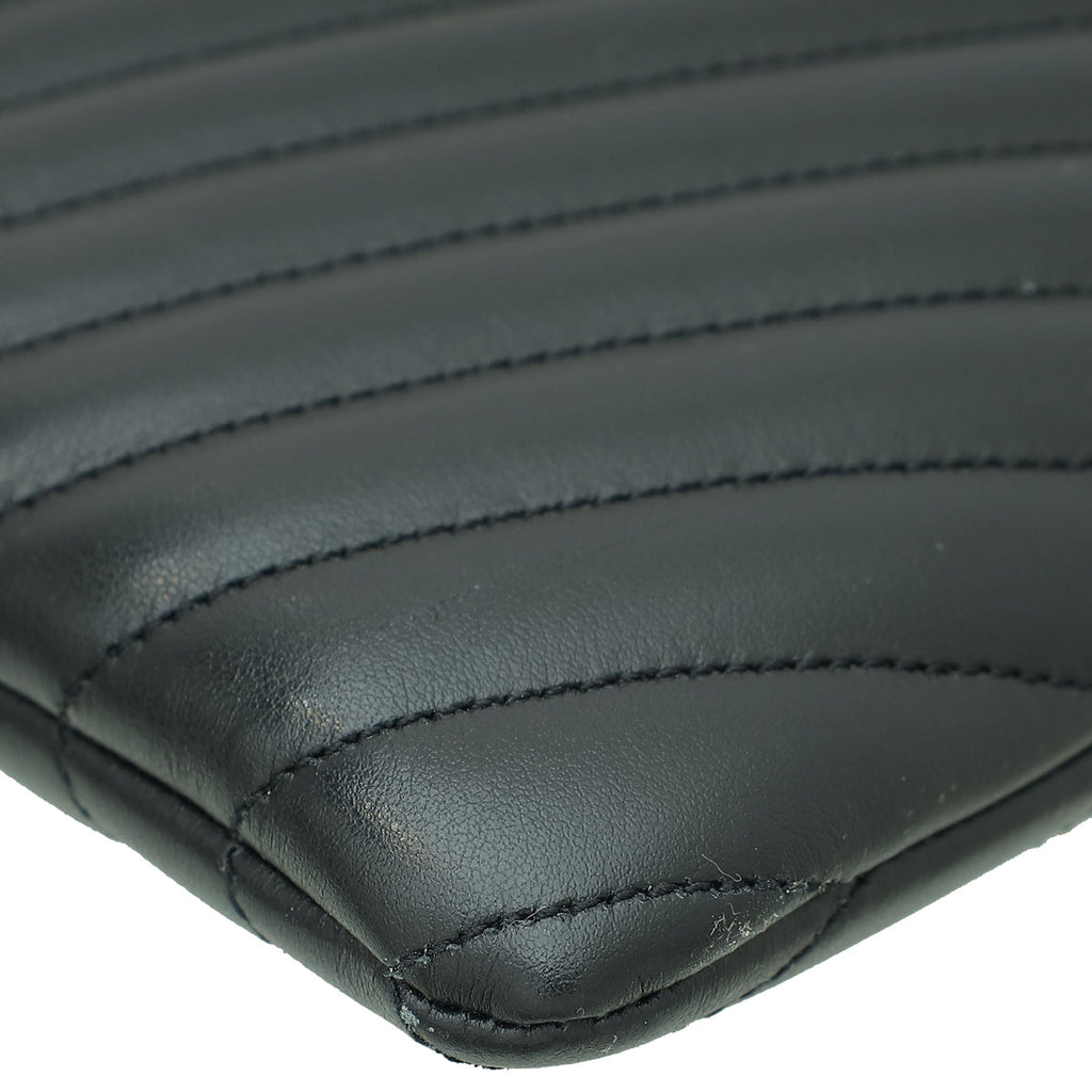 YSL Black Monogram Large Document Holder