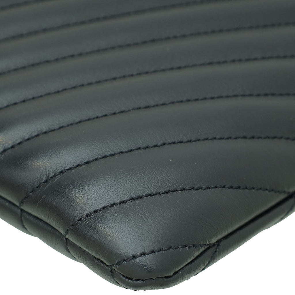 YSL Black Monogram Large Document Holder