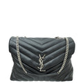 YSL Black Loulou Medium Shoulder Bag