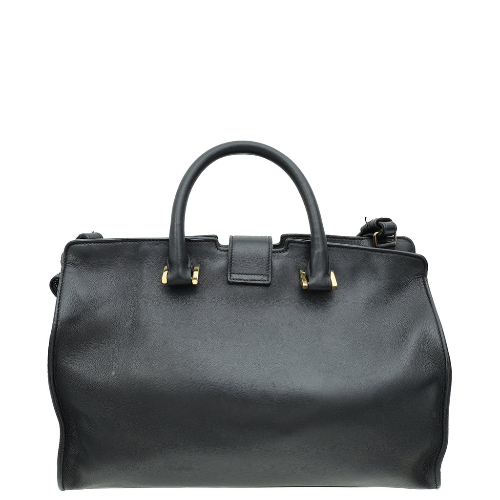 YSL Black Cabas Tote Bag