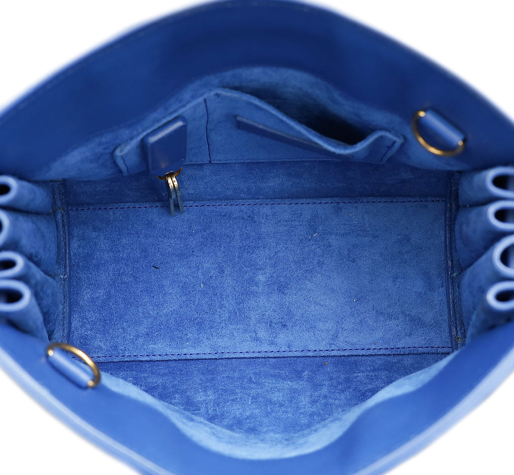 YSL Blue Nano Sac De Jour Bag
