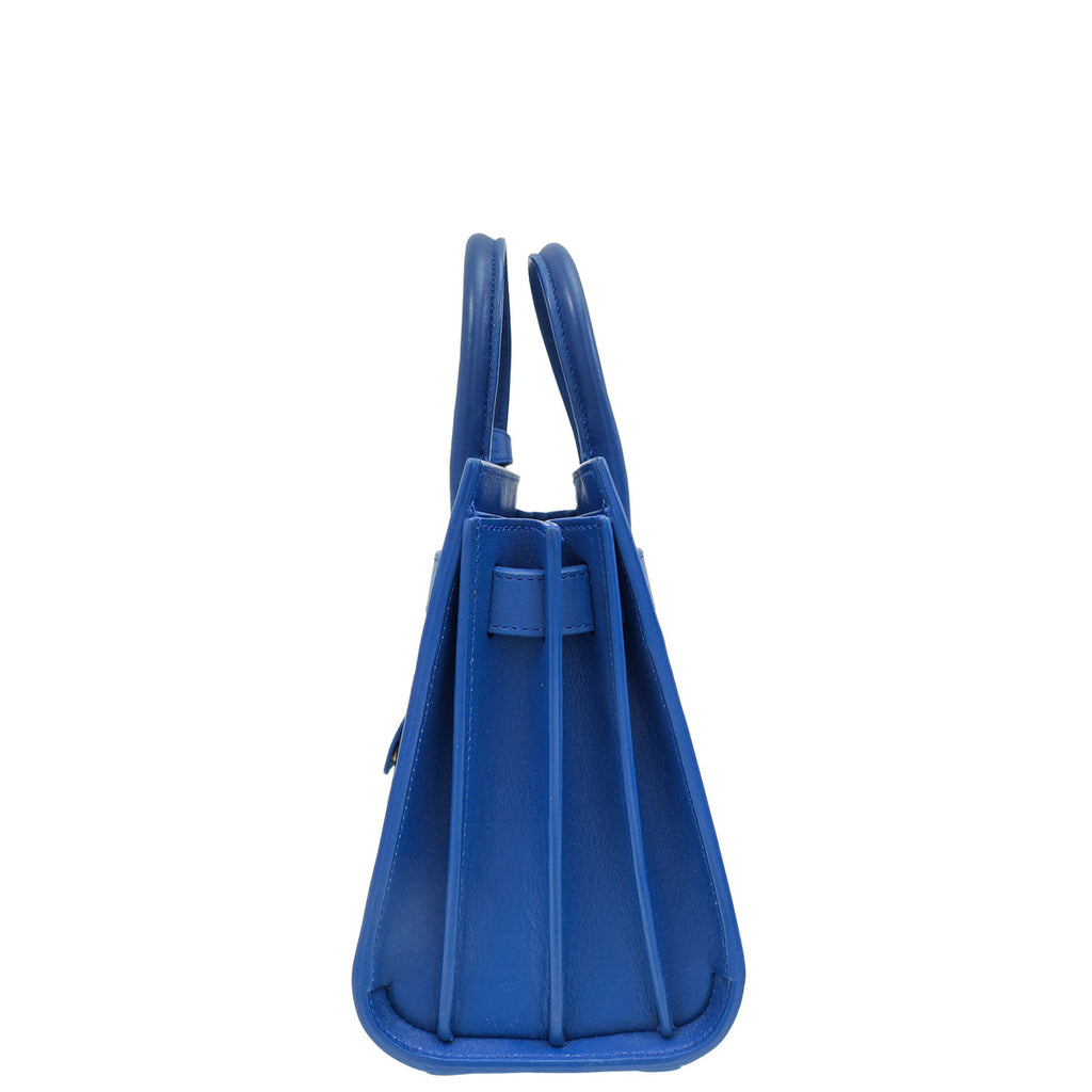 YSL Blue Nano Sac De Jour Bag