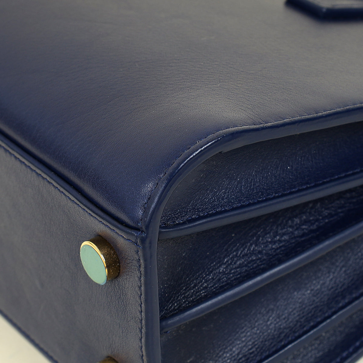 YSL Navy Blue Sac De Jour Nano Bag