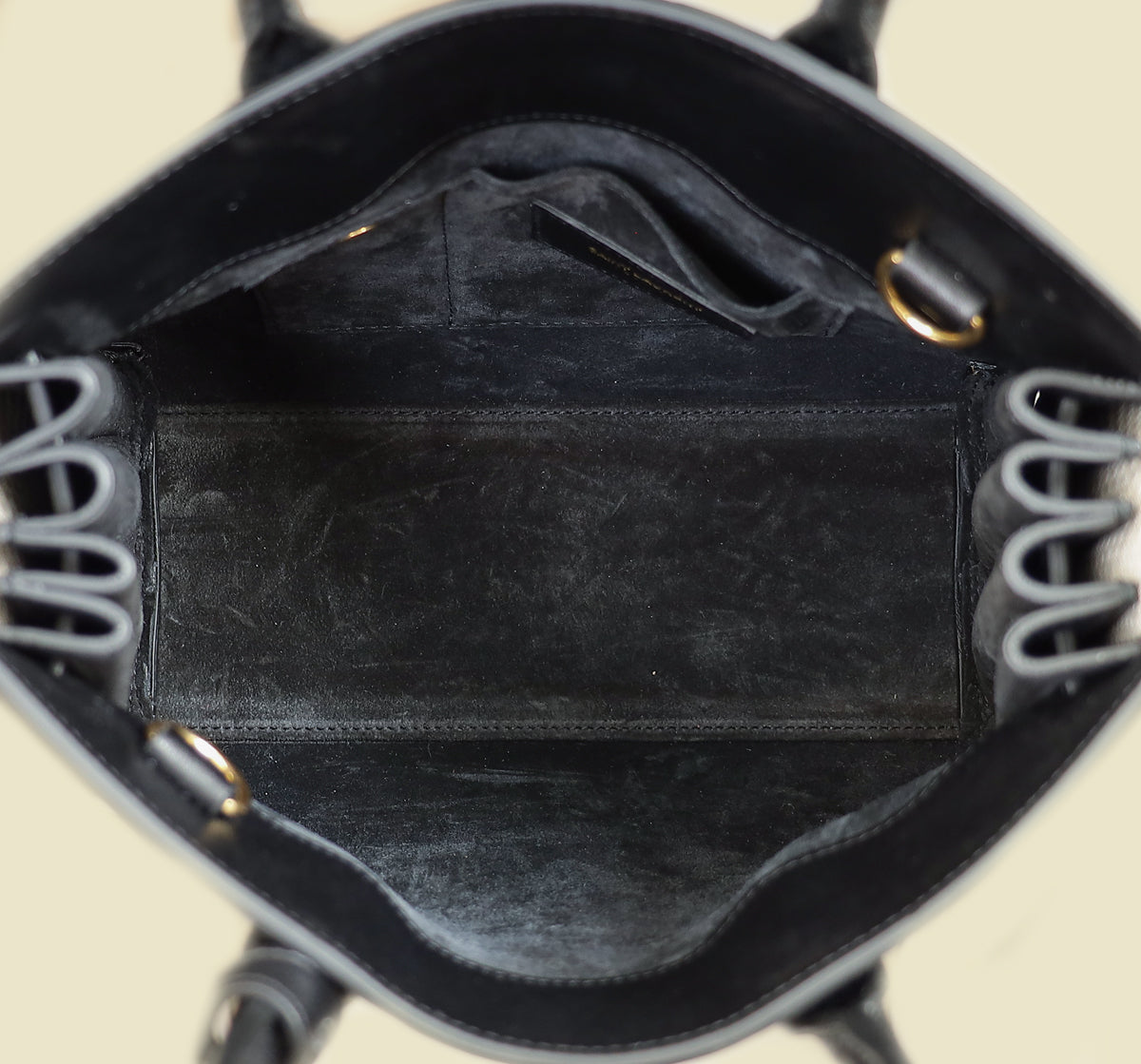YSL Black Sac De Jour Nano Bag