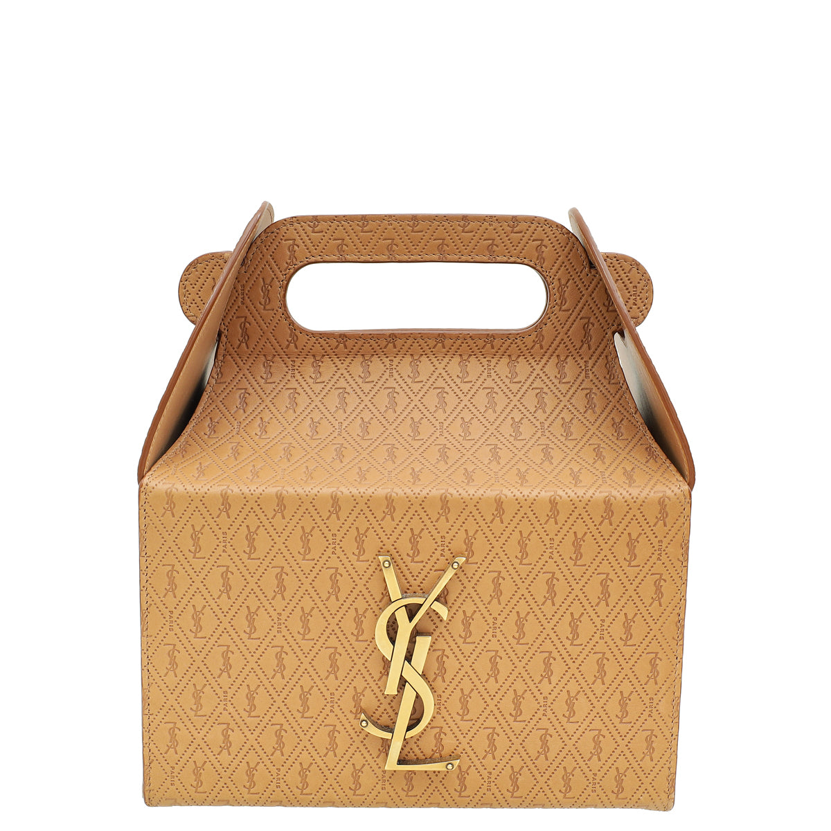 YSL Brown Take-away Box Bag