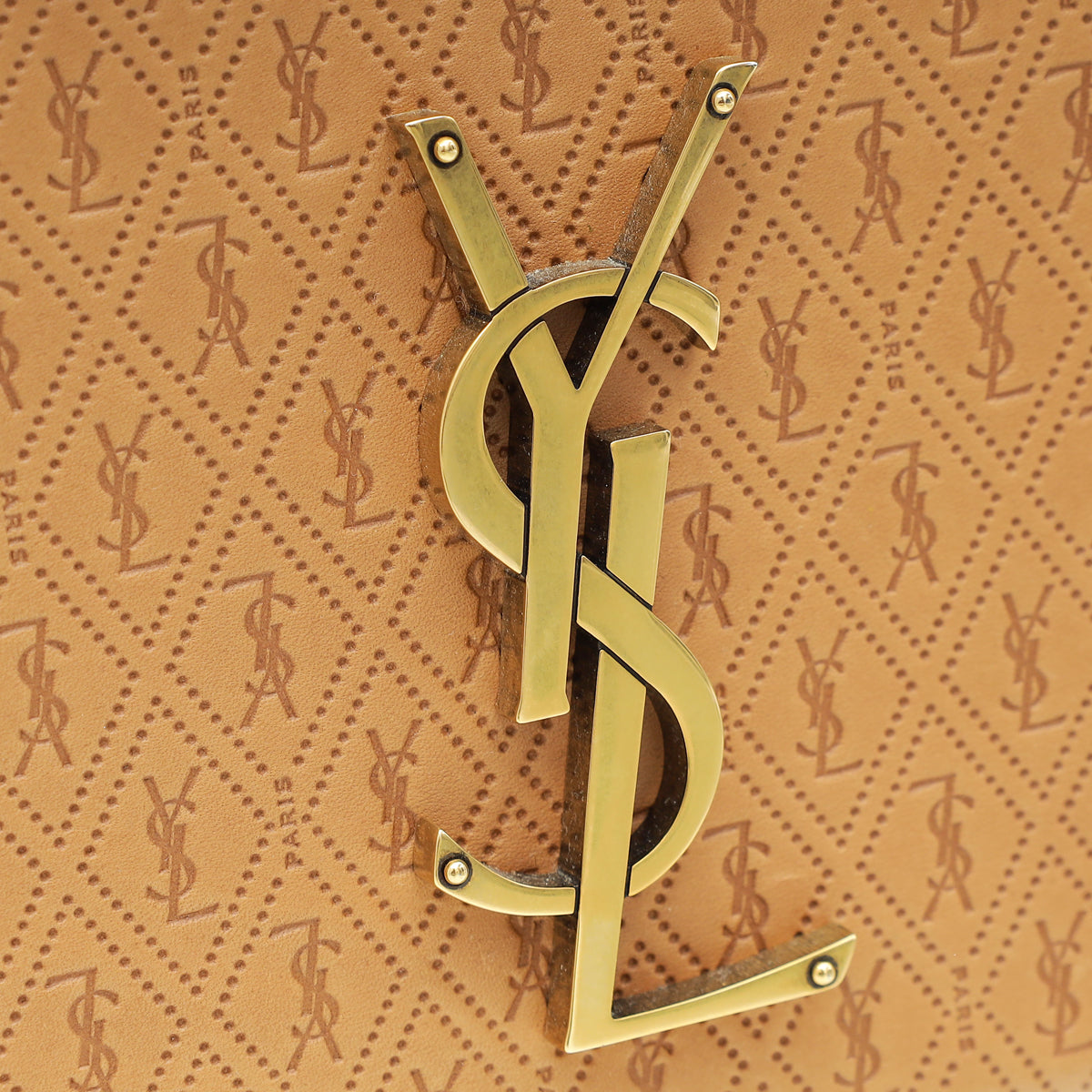YSL Brown Take-away Box Bag