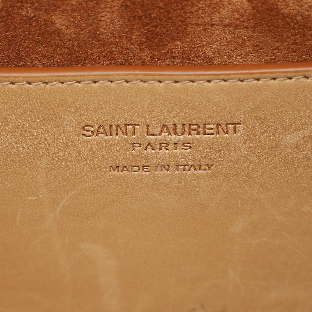 YSL Brown Take-away Box Bag
