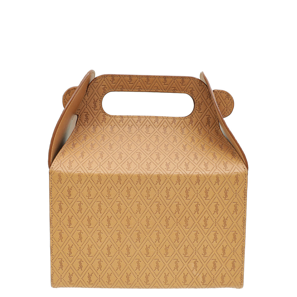 YSL Brown Take-away Box Bag